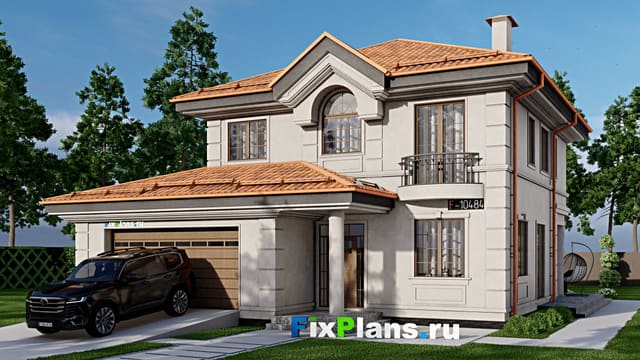 Двухэтажный дом F-10484