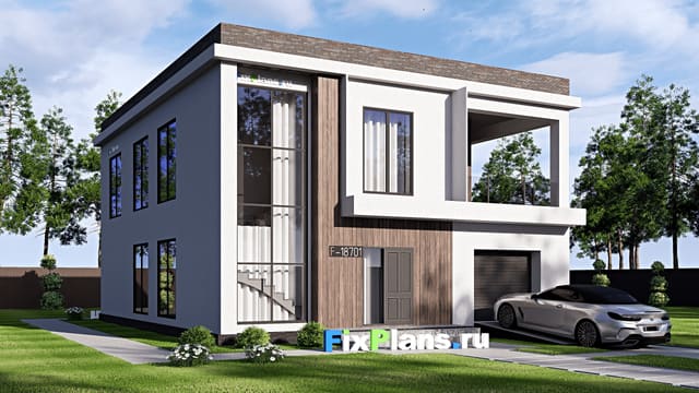Двухэтажный дом F-18701