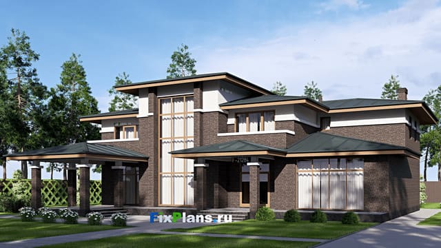 Двухэтажный дом F-21284