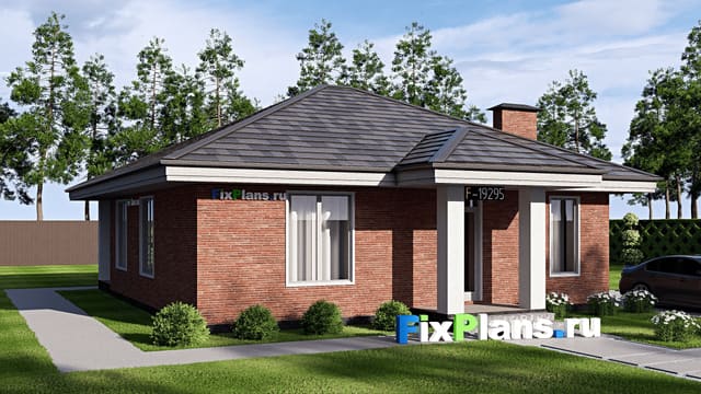 Одноэтажный дом F-19295